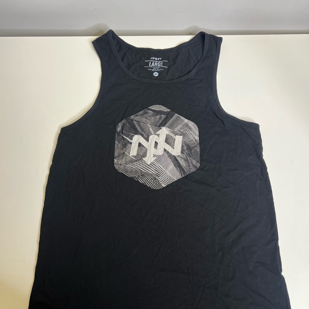 Onnit Gym Tank Top with Graphic Logo Black - Size Large